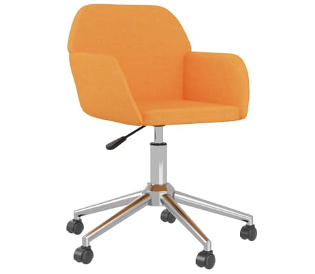 vidaXL Pasukamos valgomojo kėdės, 2vnt., tamsiai geltonos, audinys