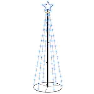 Vánoční stromek kužel 108 modrých LED diod 70 x 180 cm - obrázek 2