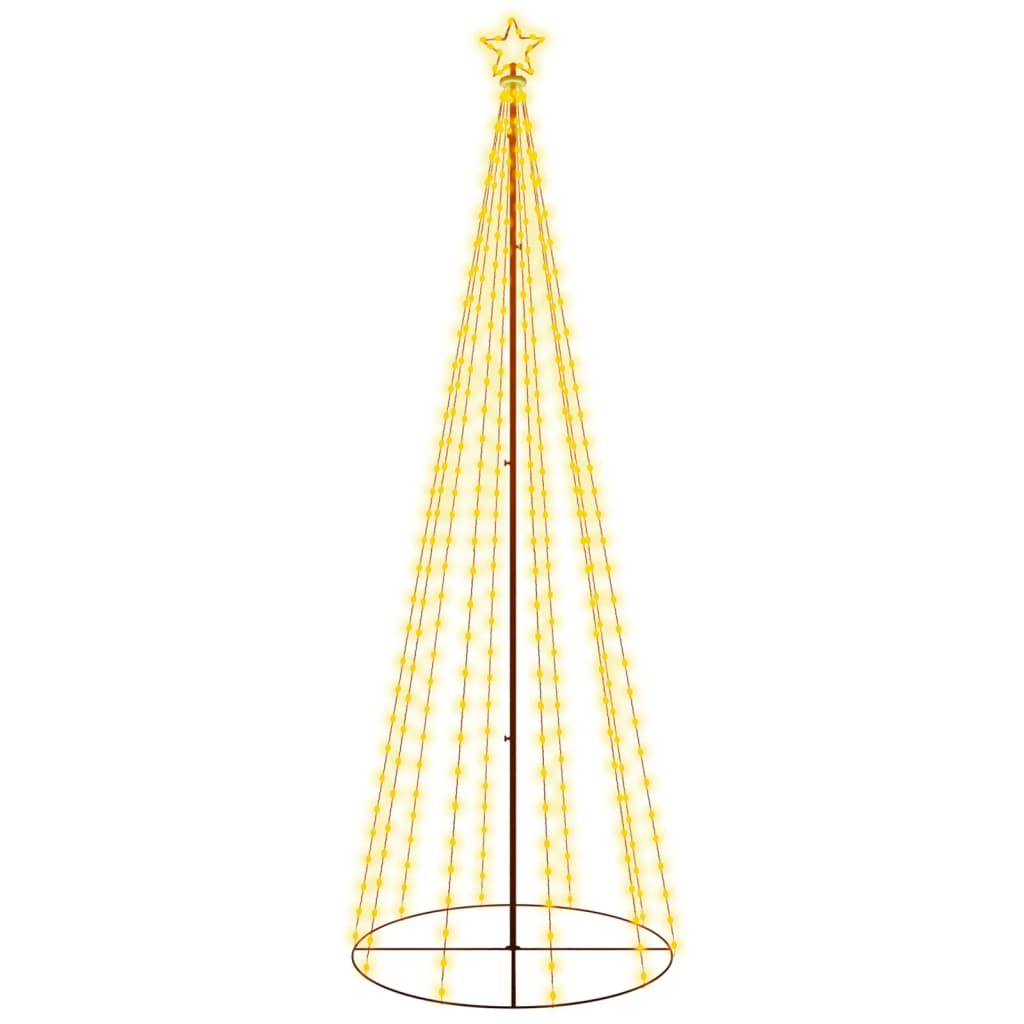 Vánoční stromek kužel 310 teplých bílých LED diod 100 x 300 cm