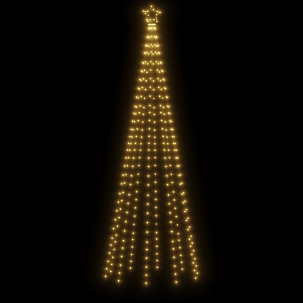 Vánoční stromek kužel 310 teplých bílých LED diod 100 x 300 cm