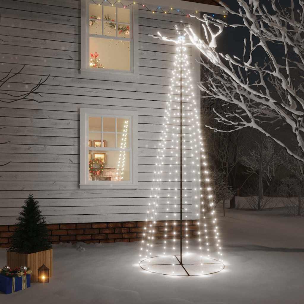 Arbre de Noël cône 310 LED Blanc froid 100x300 cm