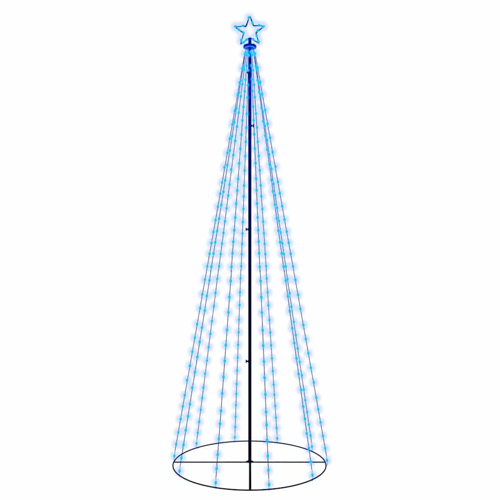 

vidaXL Christmas Cone Tree Blue 310 LEDs 3x10 ft