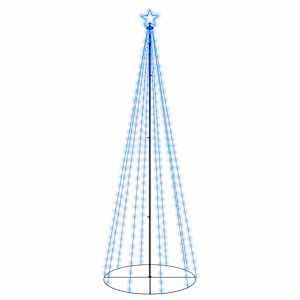 Vánoční stromek kužel 310 modrých LED diod 100 x 300 cm - obrázek 2