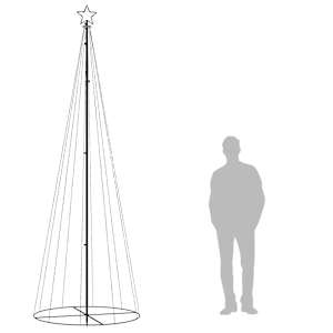 Vánoční stromek kužel 310 vícebarevných LED diod 100 x 300 cm - obrázek 9