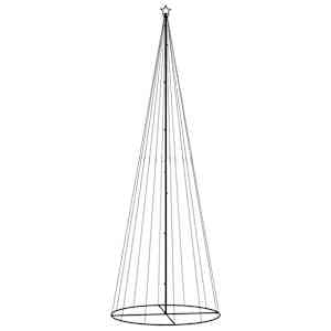 vidaXL Ziemassvētku egle, 732 vēsi baltas LED lampiņas, 160x500 cm