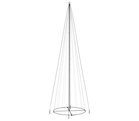 vidaXL Χριστουγεννιάτικο Δέντρο Κώνος 1134 LED Θερμό Λευκό 230x800 εκ.