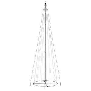 vidaXL Χριστουγεννιάτικο Δέντρο Κώνος 1134 LED Θερμό Λευκό 230x800 εκ.