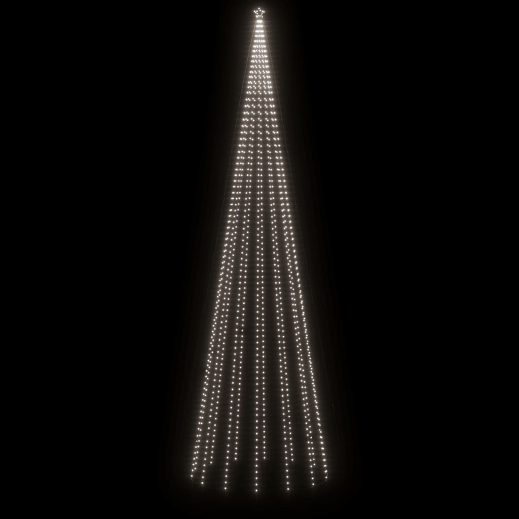 Vánoční stromek kužel 1 134 studených bílých LED diod 230x800cm