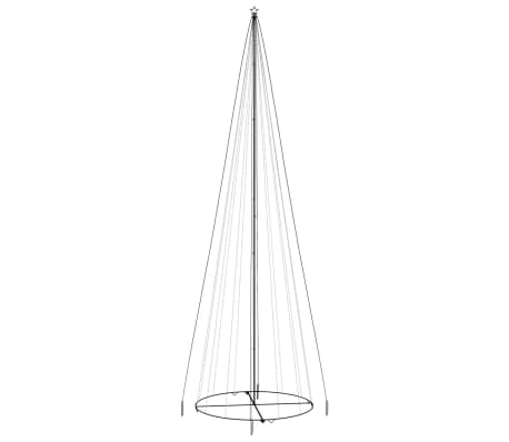 vidaXL Juletre kjegleformet kaldhvit 1134 lysdioder 230x800 cm