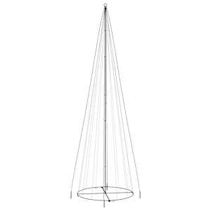 vidaXL kegleformet juletr&aelig; 230x800 cm 1134 LED'er bl&aring;t lys
