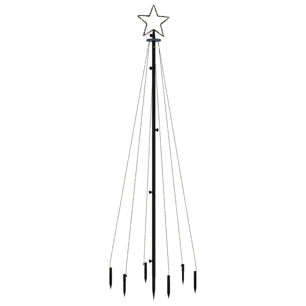 Vánoční strom s hrotem 108 studených bílých LED diod 180 cm