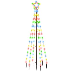 Vánoční strom s hrotem 108 barevných LED diod 180 cm - obrázek 2