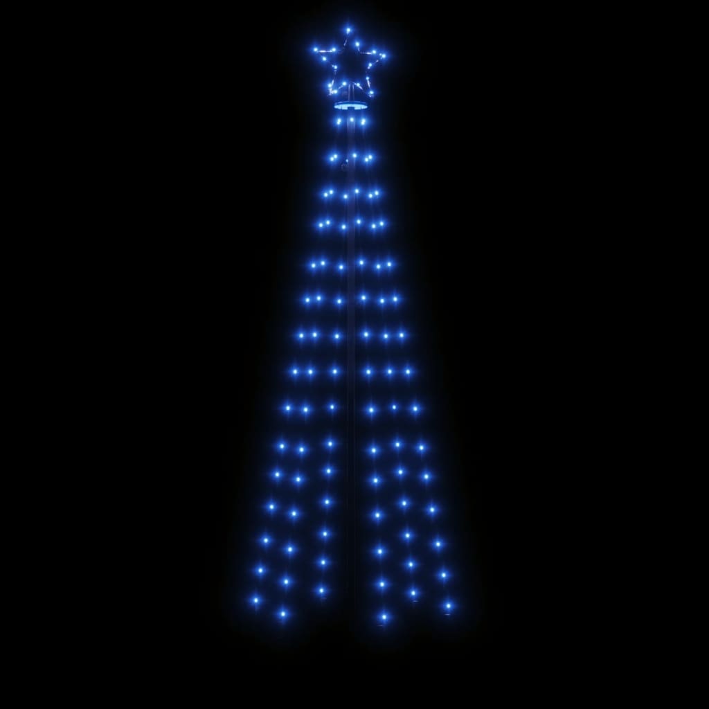 Vánoční strom s hrotem 108 modrých LED diod 180 cm