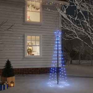 Vánoční strom s hrotem 108 modrých LED diod 180 cm - obrázek 1