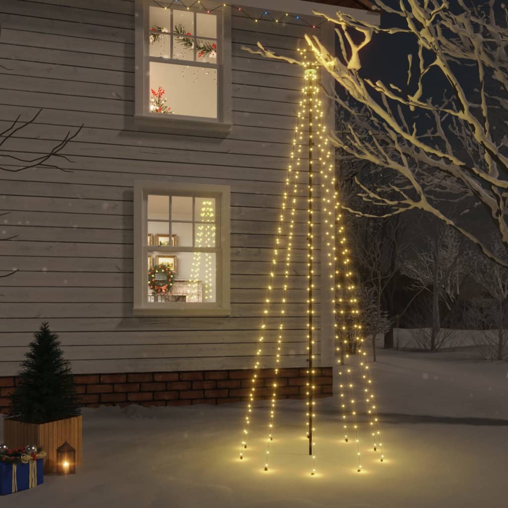 6: vidaXL juletræ med spyd 310 LED