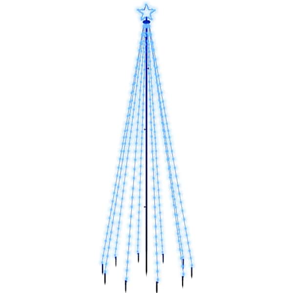 vidaXL j&otilde;ulupuu vaiaga, sinised 310 LEDi, 300 cm