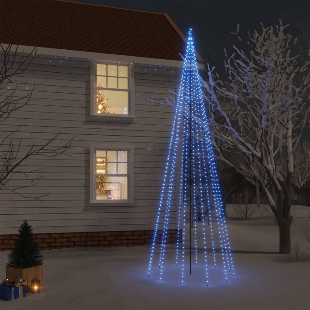 10: vidaXL juletræ med spyd 732 LED