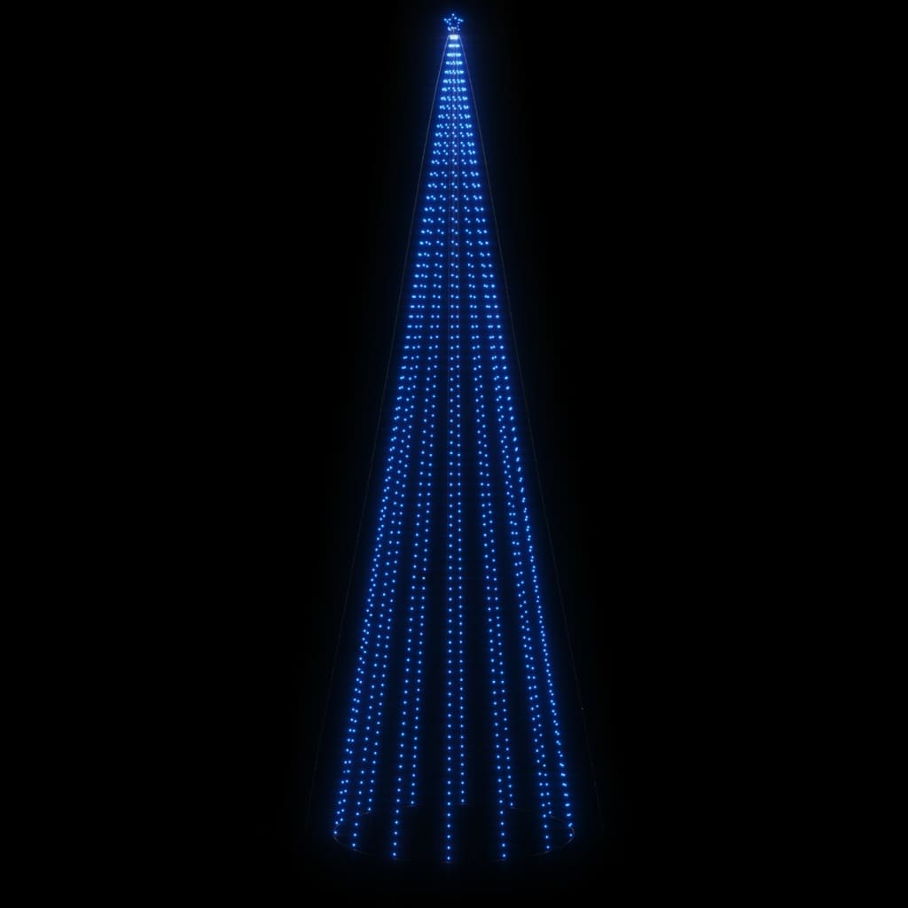 Karácsonyfa cövekkel 1134 kék LED-del 800 cm 