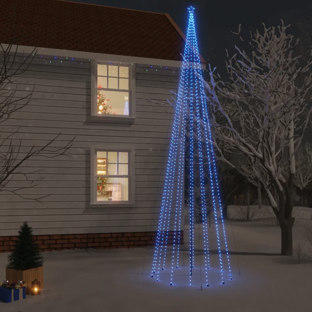LED-Weihnachtsbaum mit Erdnägeln Blau 1134 LEDs 800 cm