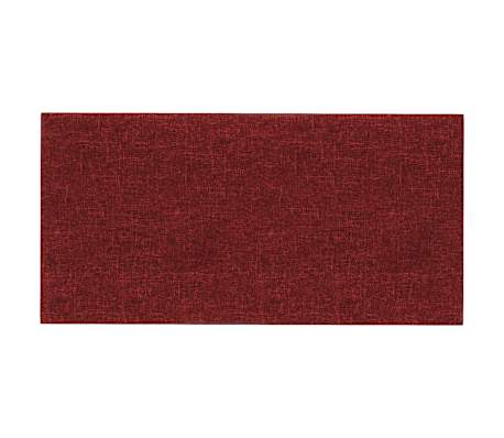 vidaXL sienas paneļi, 12 gab., vīnsarkani, 30x15 cm, audums, 0,54 m²