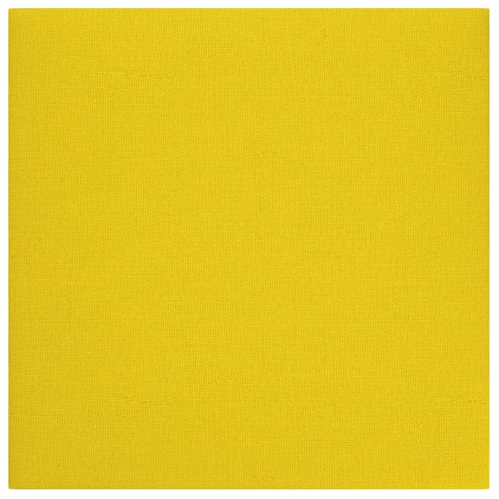 vidaXL Pannelli Murali 12 pz Giallo chiaro 30x30 cm in Tessuto 1,08 m²