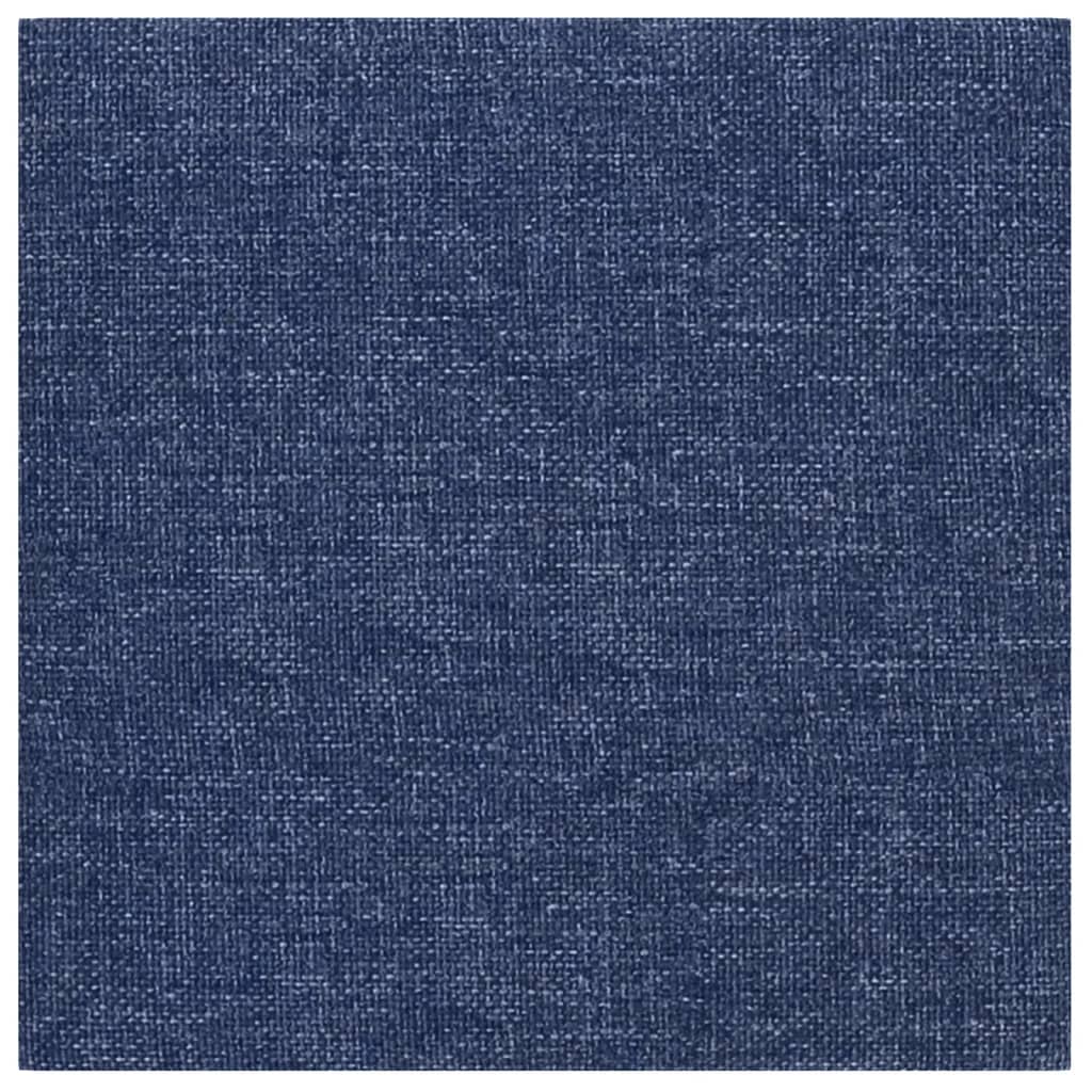 vidaXL Nástěnné panely 12 ks modré 30 x 30 cm textil 1,08 m²