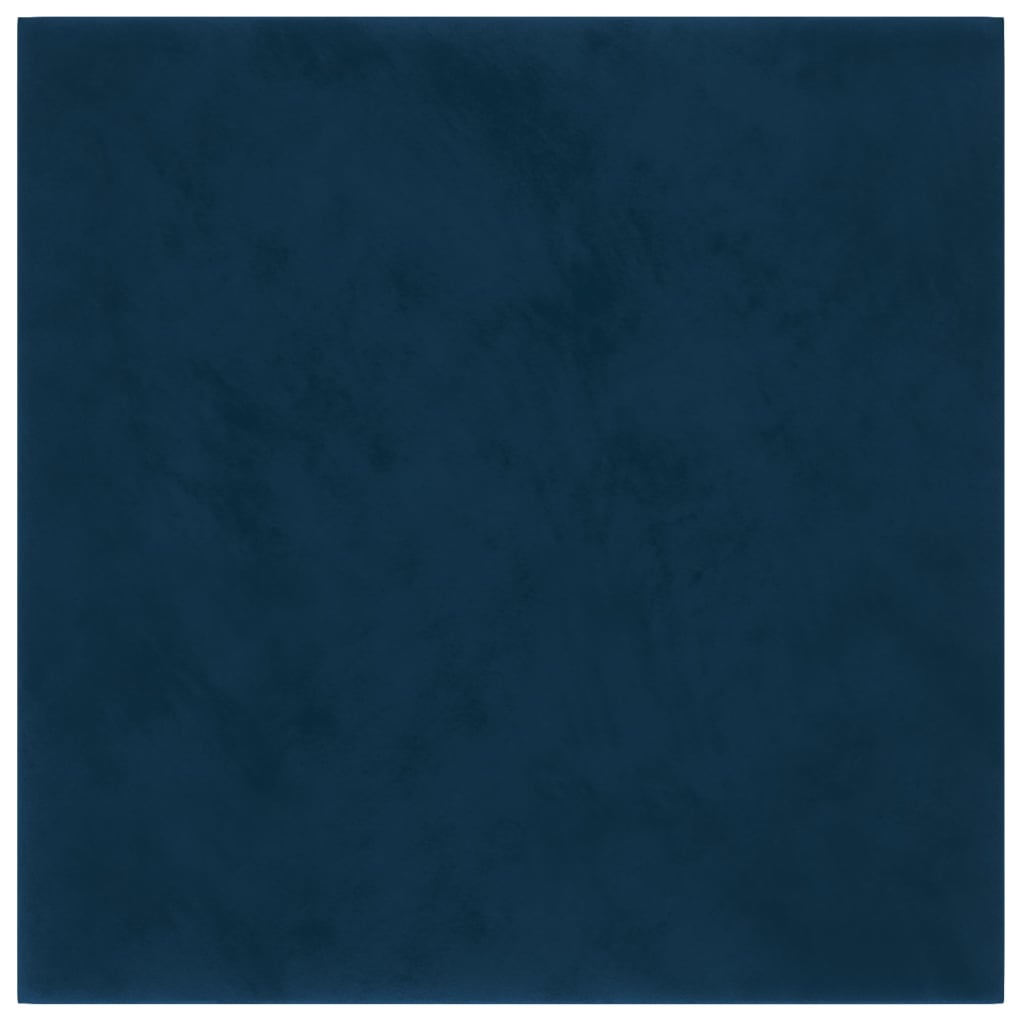 vidaXL Panouri de perete 12 buc. albastru 30x30 cm catifea 1,08 m²