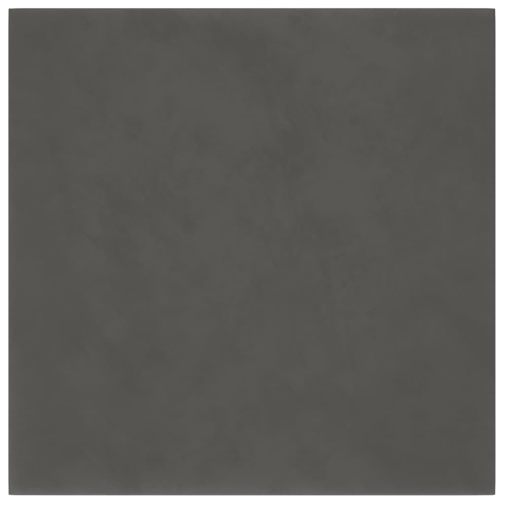 vidaXL Panele ścienne, 12 szt, ciemnoszare, 30x30 cm, aksamit, 1,08 m²