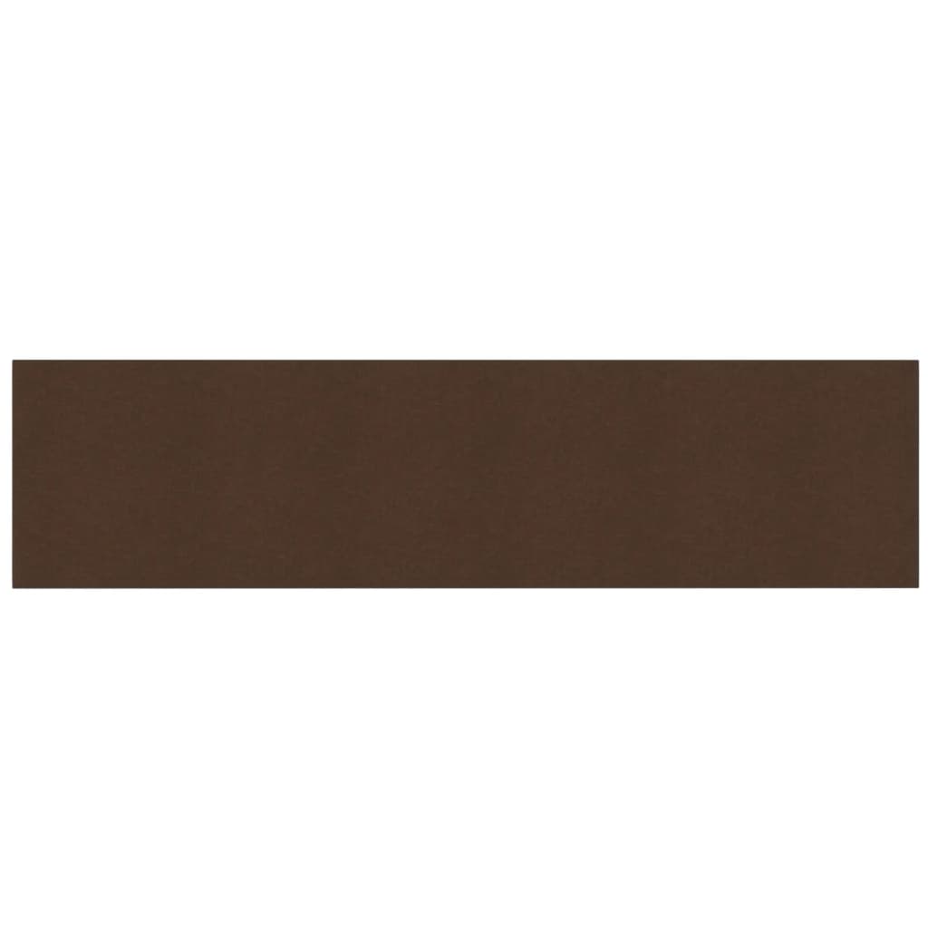 vidaXL Panneaux muraux 12 pcs Marron 60x15 cm Tissu 1,08 m²