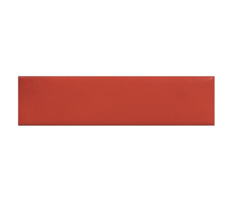 vidaXL Πάνελ Τοίχου 12 τεμ. Κόκκινα 60x15 εκ. 1,08 μ² Συνθ. Δέρμα