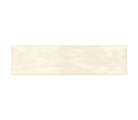 vidaXL Стенни панели, 12 бр, кремави, 60x15 см, плат, 1,08 м²