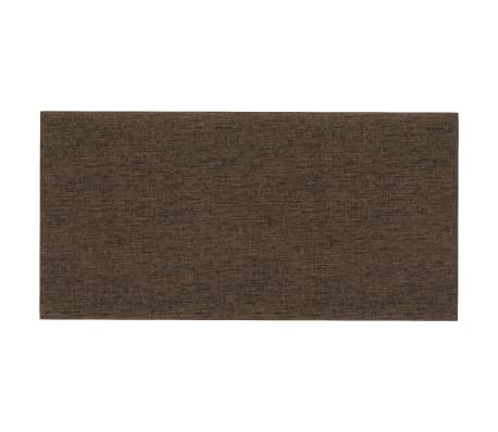 vidaXL Panneaux muraux 12 pcs Marron 60x30 cm Tissu 2,16 m²