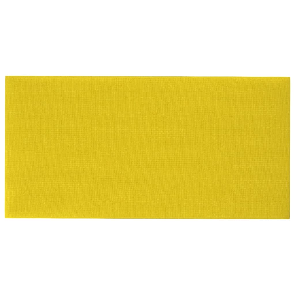

vidaXL Wandpanelen 12 st 2,16 m² 60x30 cm stof donkergeel
