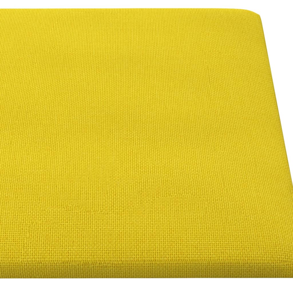 Nástěnné panely 12 ks tmavě žluté 60 x 30 cm textil 2,16 m²