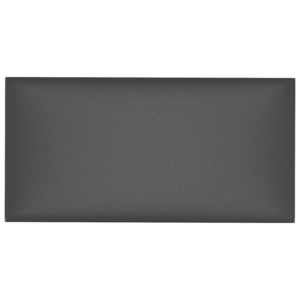 vidaXL 12 db szürke műbőr fali panel 60 x 30 cm 2,16 m²