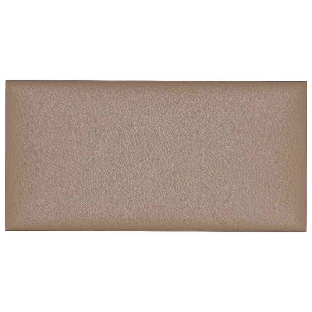 vidaXL Panouri de perete 12 buc. cappuccino 60x30 cm piele eco 2,16 m²