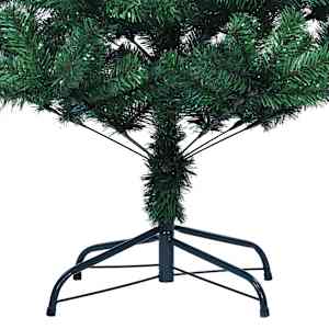 Umělý vánoční stromek s duhovým jehličím zelený 150 cm PVC - obrázek 6