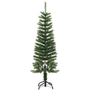 vidaXL Dirbtinė siaura Kalėdų eglutė su stovu, 120cm, PE