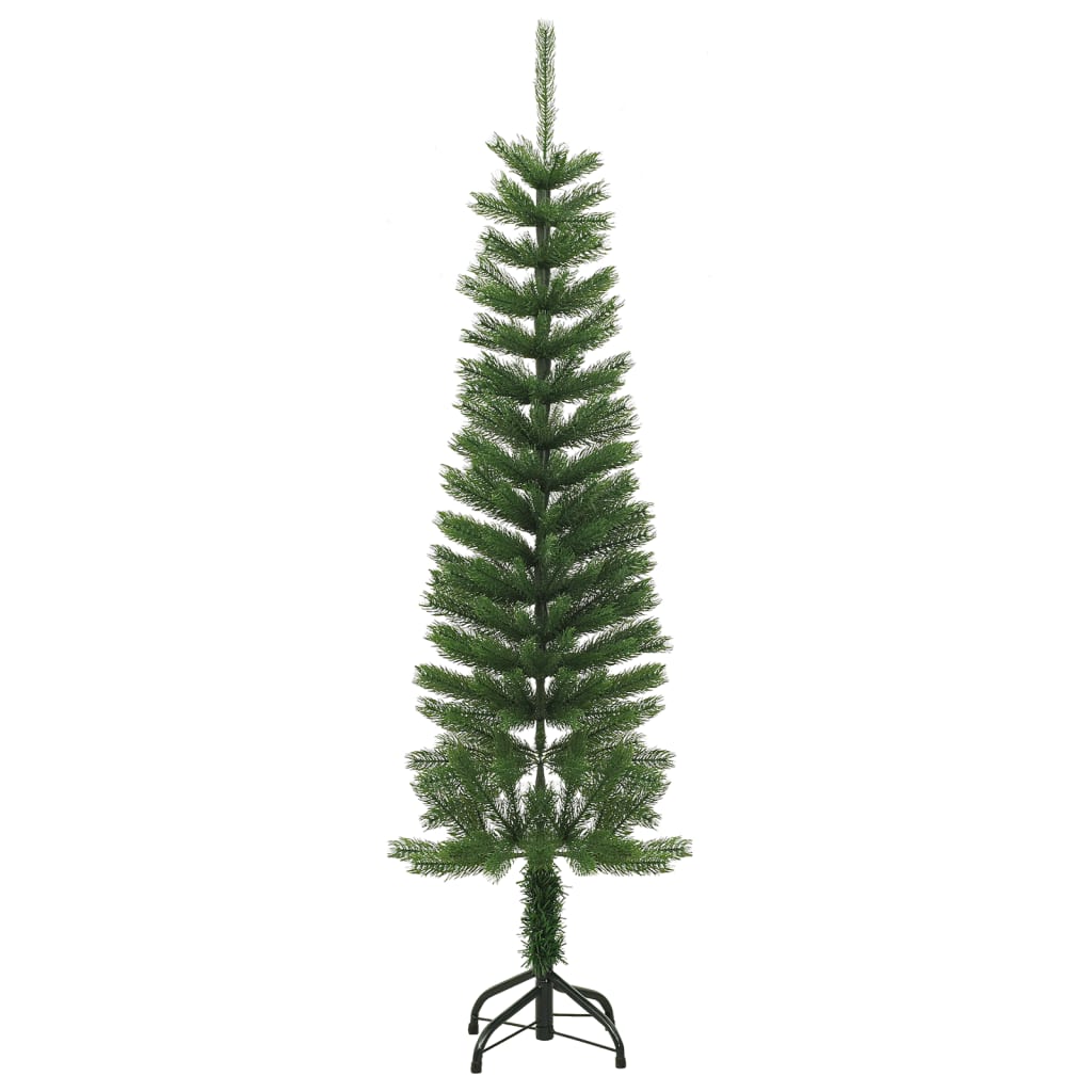 Vékony polietilén műkarácsonyfa állvánnyal 150 cm 