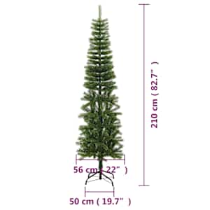 Umělý úzký vánoční stromek se stojanem 210 cm PE - obrázek 7