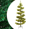 vidaXL spiraalne valgustusega kunstkuusk potiga, roheline, 150 cm, PVC
