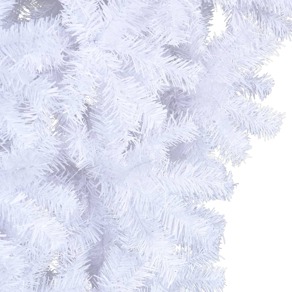 Fehér fordított műkarácsonyfa állvánnyal 240 cm 