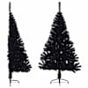 vidaXL poolik kunstkuusk alusega, must, 150 cm, PVC