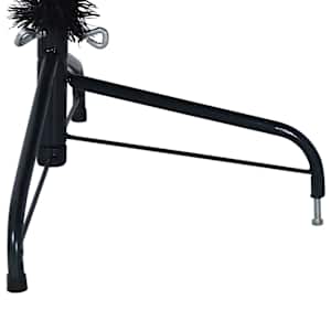 Umělý poloviční vánoční stromek se stojanem černý 180 cm PVC - obrázek 7
