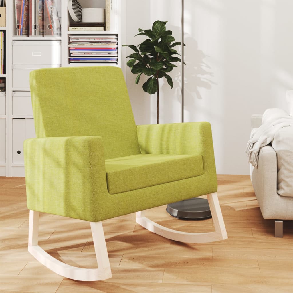 šūpuļkrēsls, gaiši zaļš audums | Stepinfit.lv