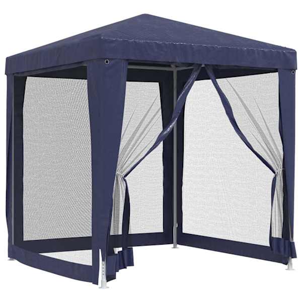 vidaXL peotelk 4 v&otilde;rgust k&uuml;lgseinaga, sinine, 2 x 2 m HDPE