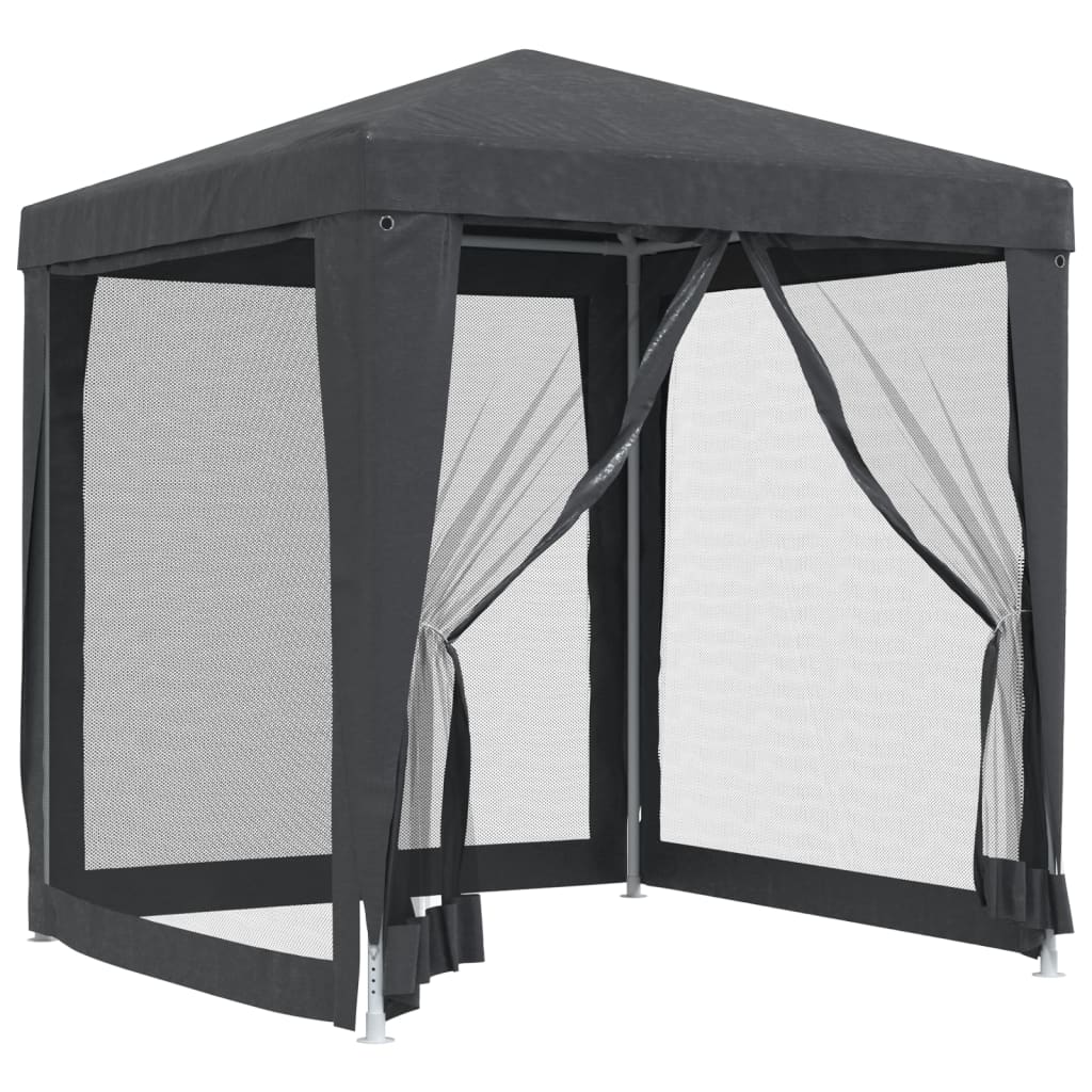 Tent Gazebo Marquee With 4 Mesh Sidewalls Vidaxl