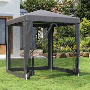 Party stan se 4 síťovanými bočnicemi antracitový 2 x 2 m HDPE - obrázek 1