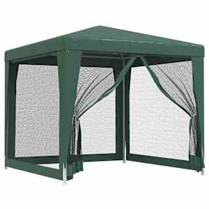 Party stan se 4 síťovanými bočnicemi zelený 2,5 x 2,5 m HDPE - obrázek 2