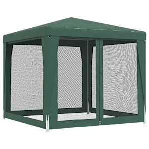 Party stan se 4 síťovanými bočnicemi zelený 2,5 x 2,5 m HDPE - obrázek 5